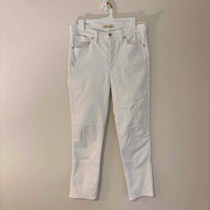 Madewell White Stovepipe Jeans White 29